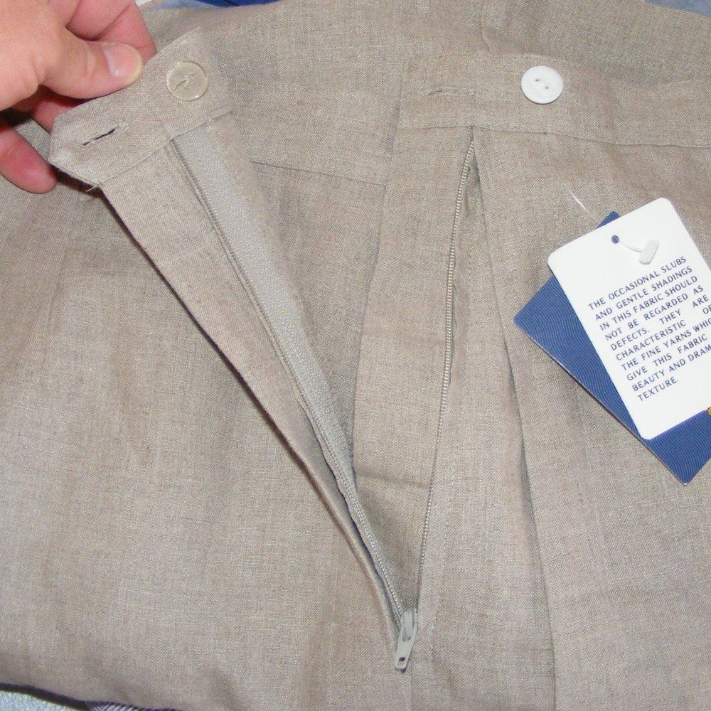 new CHARTER CLUB Linen Skorts, 14, Khaki - Picture 8 of 10